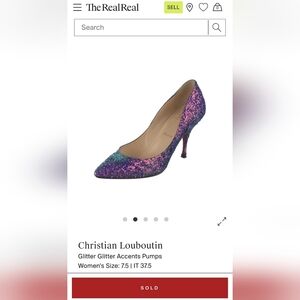 Christian Louboutin Galaxy Glitter 37.5